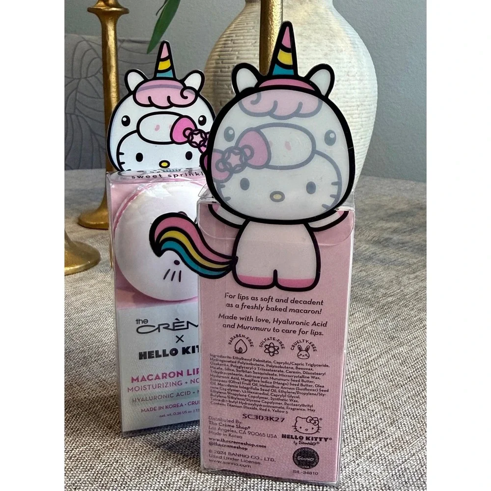 2 The Crème Shop x Hello Kitty Limited Edition Sweet Sprinkles Macaron Lip Balm